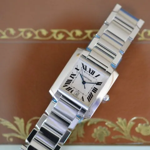 Cartier Tank W50011S3 35mm White gold Silver