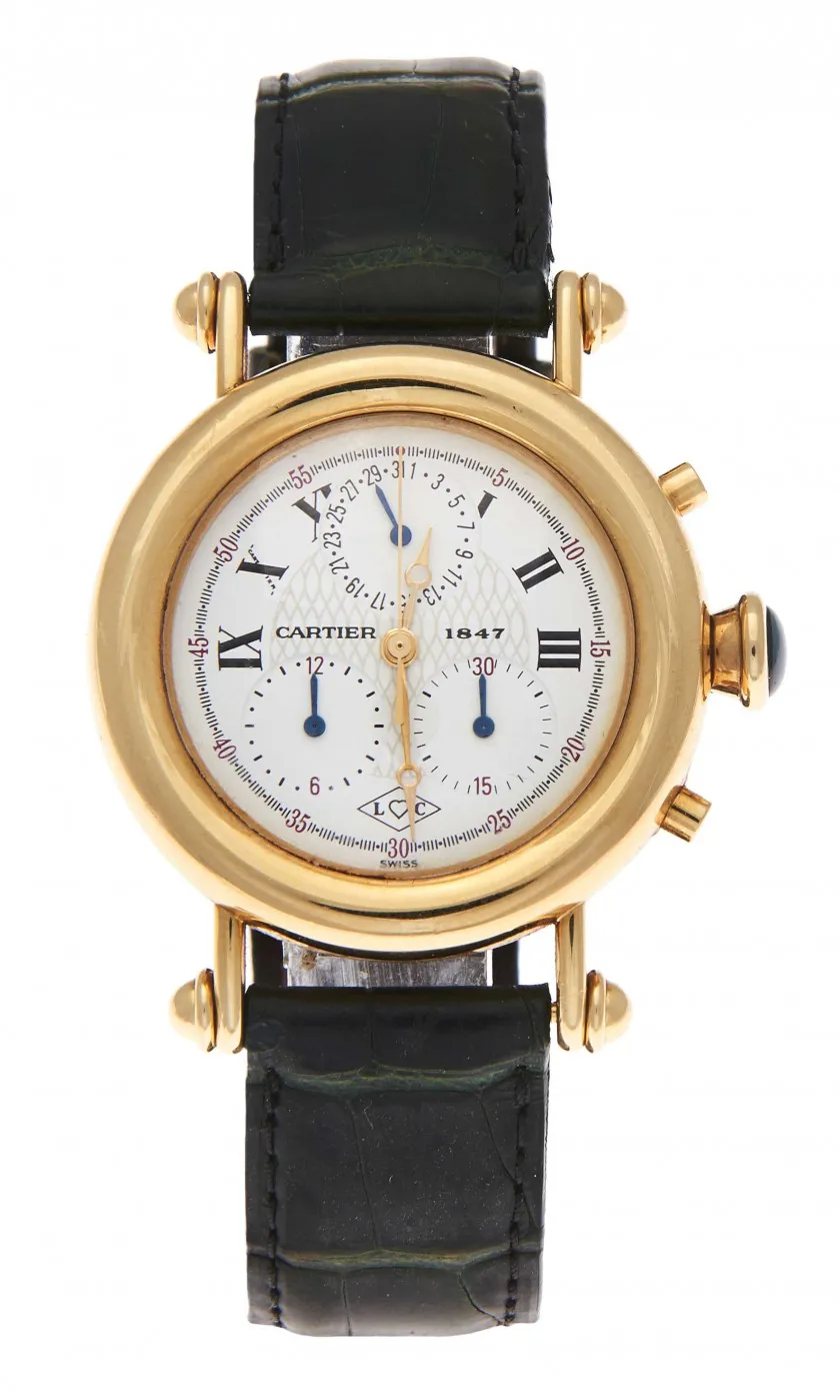 Cartier Diabolo 1400-0 32mm Yellow gold White