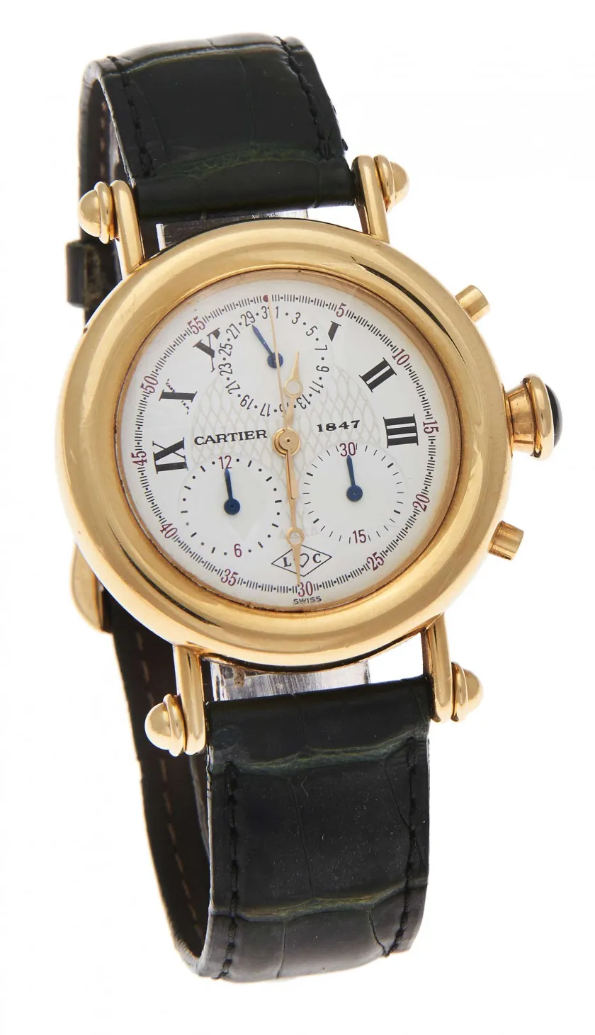 Cartier Diabolo 1400-0 32mm Yellow gold White 1