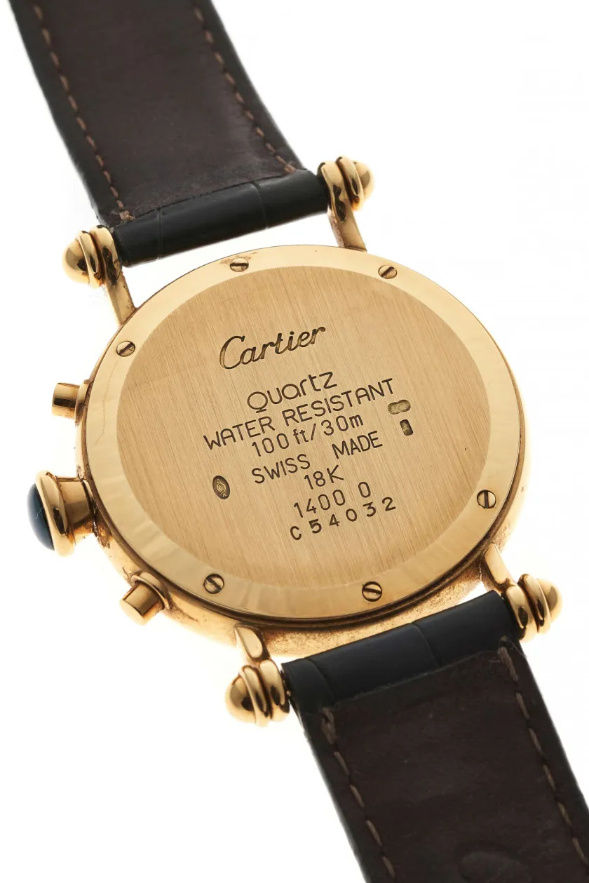 Cartier Diabolo 1400-0 32mm Yellow gold White 3