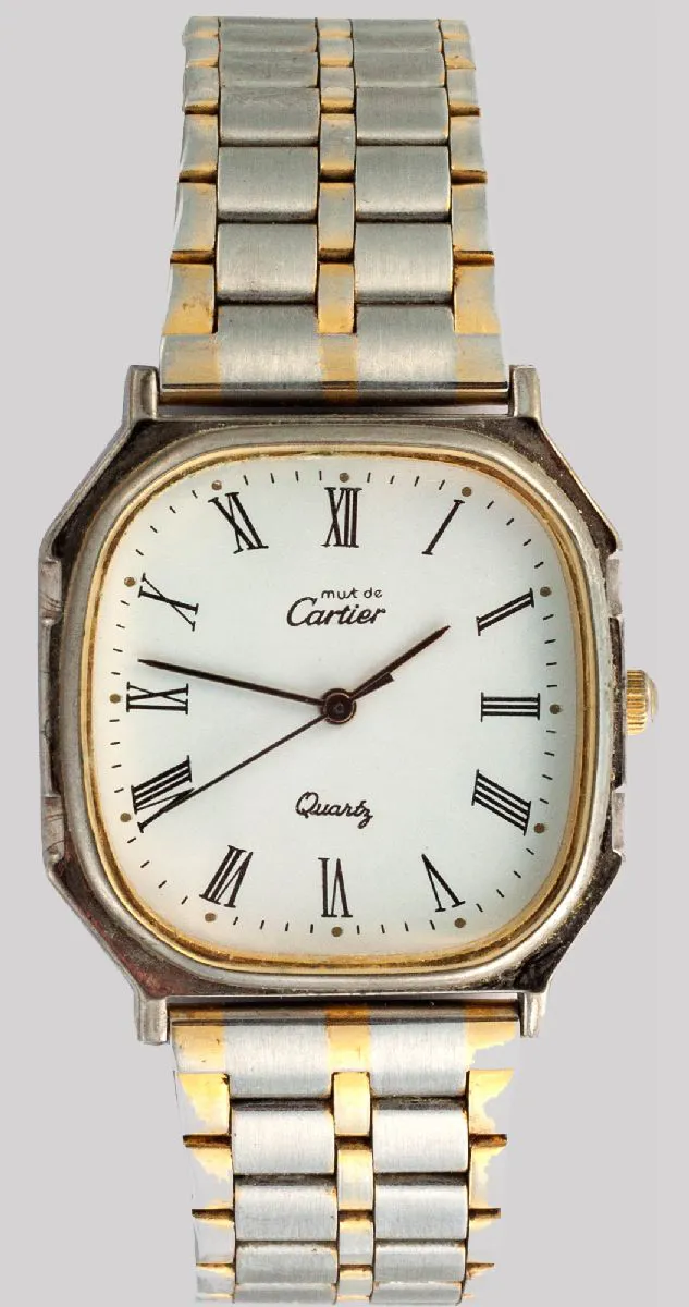 Cartier Must de Cartier nullmm Stainless steel and gold-plated White