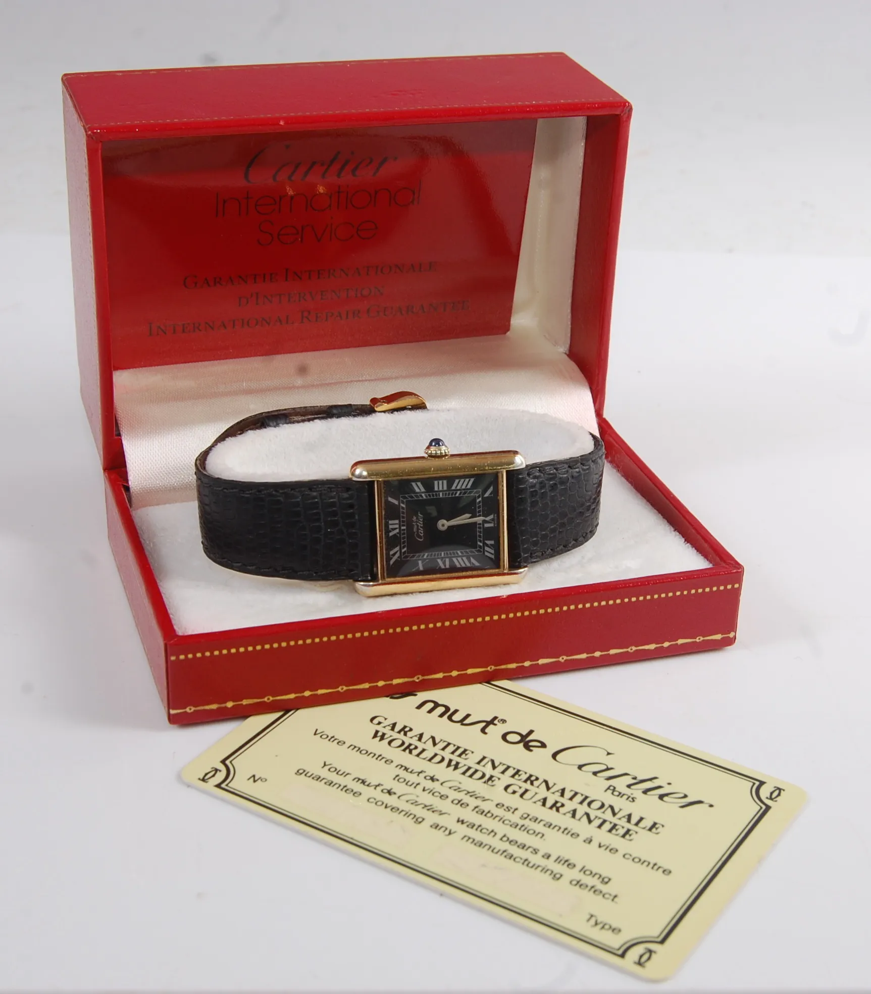 Cartier Must de Cartier 24mm Gilt metal Black 1