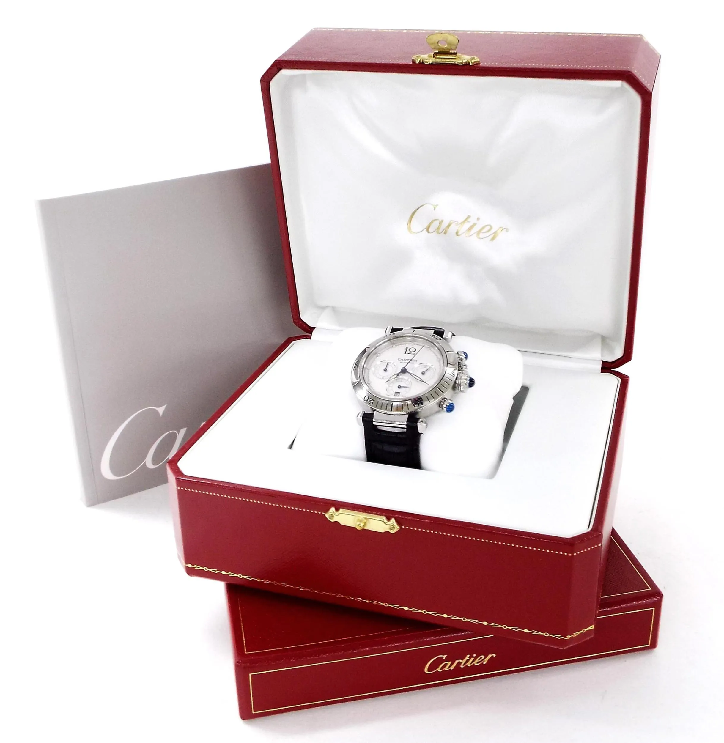 Cartier Pasha 2113 38mm Stainless steel White