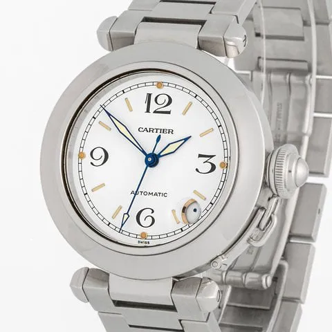 Cartier Pasha 2324 35mm Stainless steel White