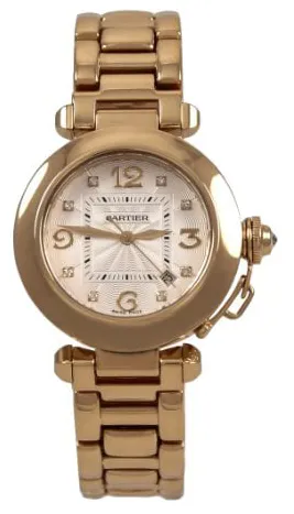 Cartier Pasha 2519 32mm Yellow gold White