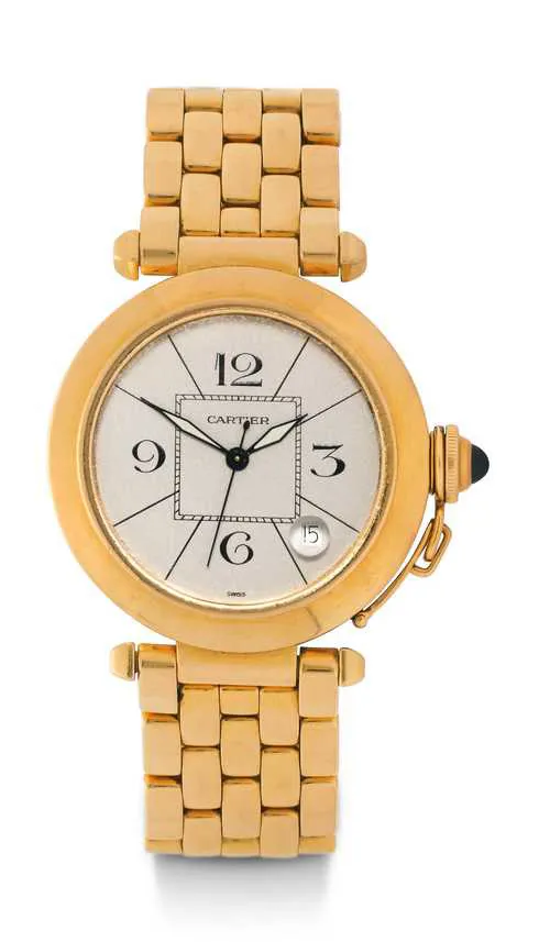 Cartier Pasha 820901 38mm Yellow gold Silver