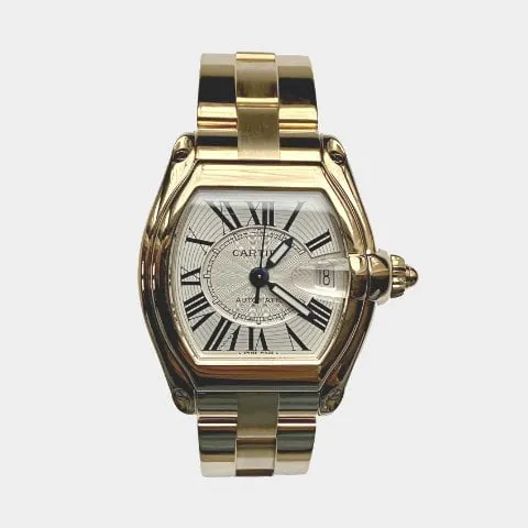 Cartier Roadster 2524 37mm Yellow gold Silver