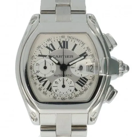 Cartier Roadster 2618 39mm Stainless steel White