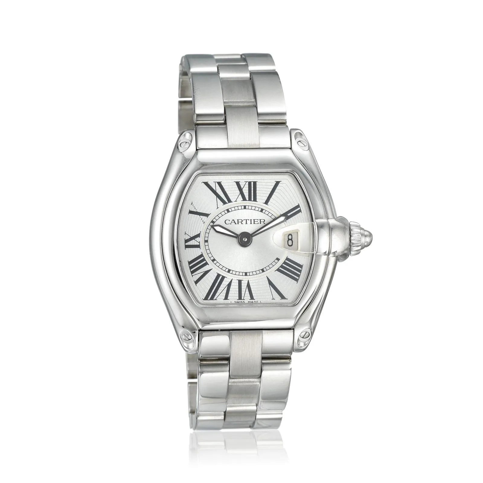 Cartier Roadster W62025V3 38mm Stainless steel Silver