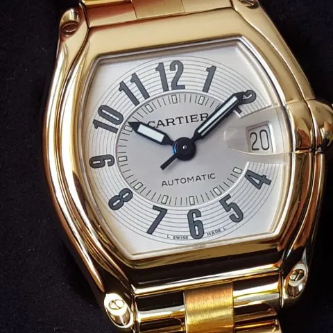 Cartier Roadster W62005V1 37mm Yellow gold Silver