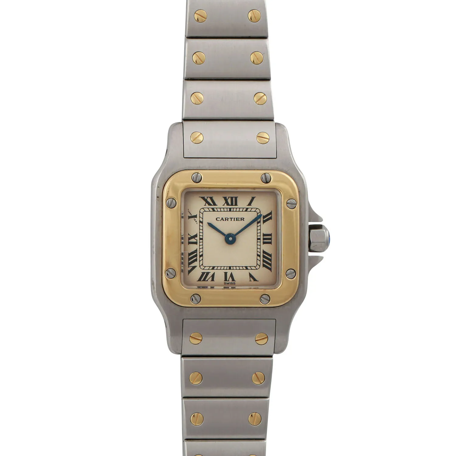 Cartier Santos 1057930 Yellow gold and Stainless steel Cream