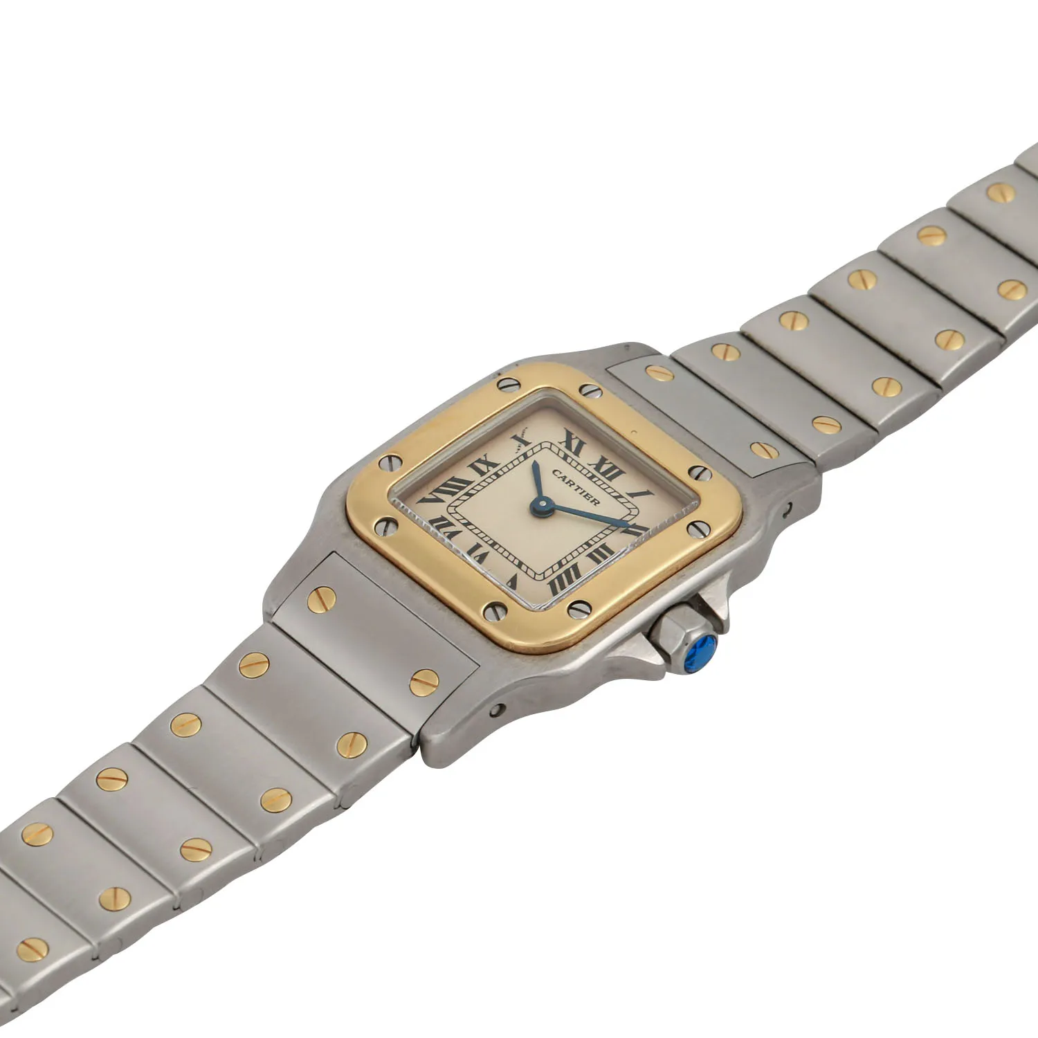 Cartier Santos 1057930 Yellow gold and Stainless steel Cream 3