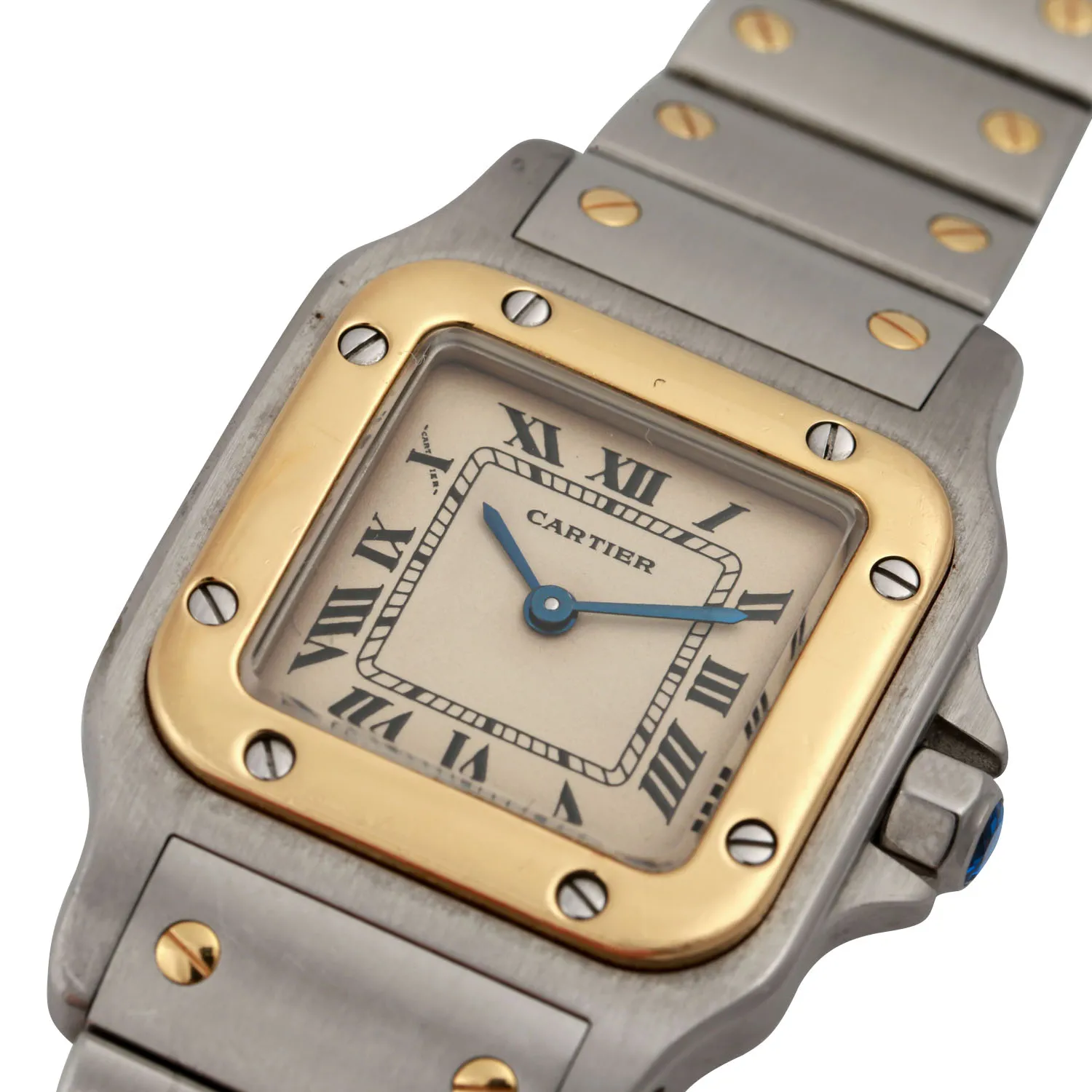 Cartier Santos 1057930 Yellow gold and Stainless steel Cream 4