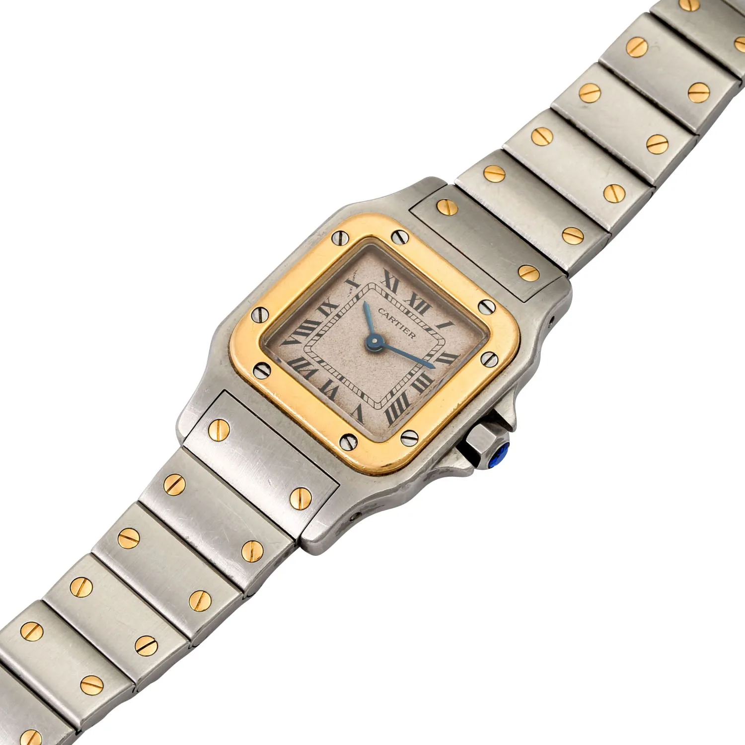 Cartier Santos 1057930 29mm Yellow gold and Stainless steel White 2