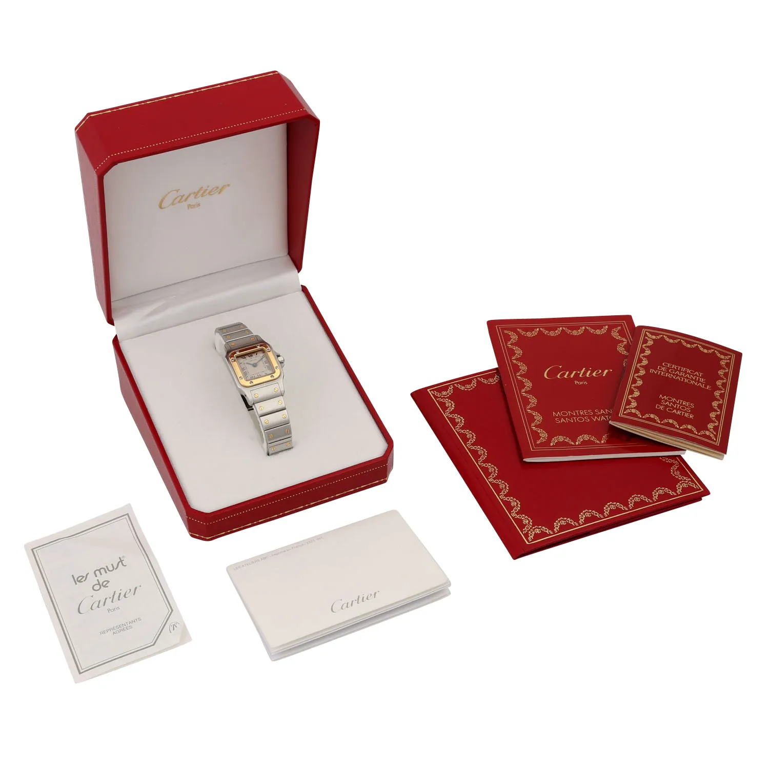 Cartier Santos 1057930 29mm Yellow gold and Stainless steel White 4