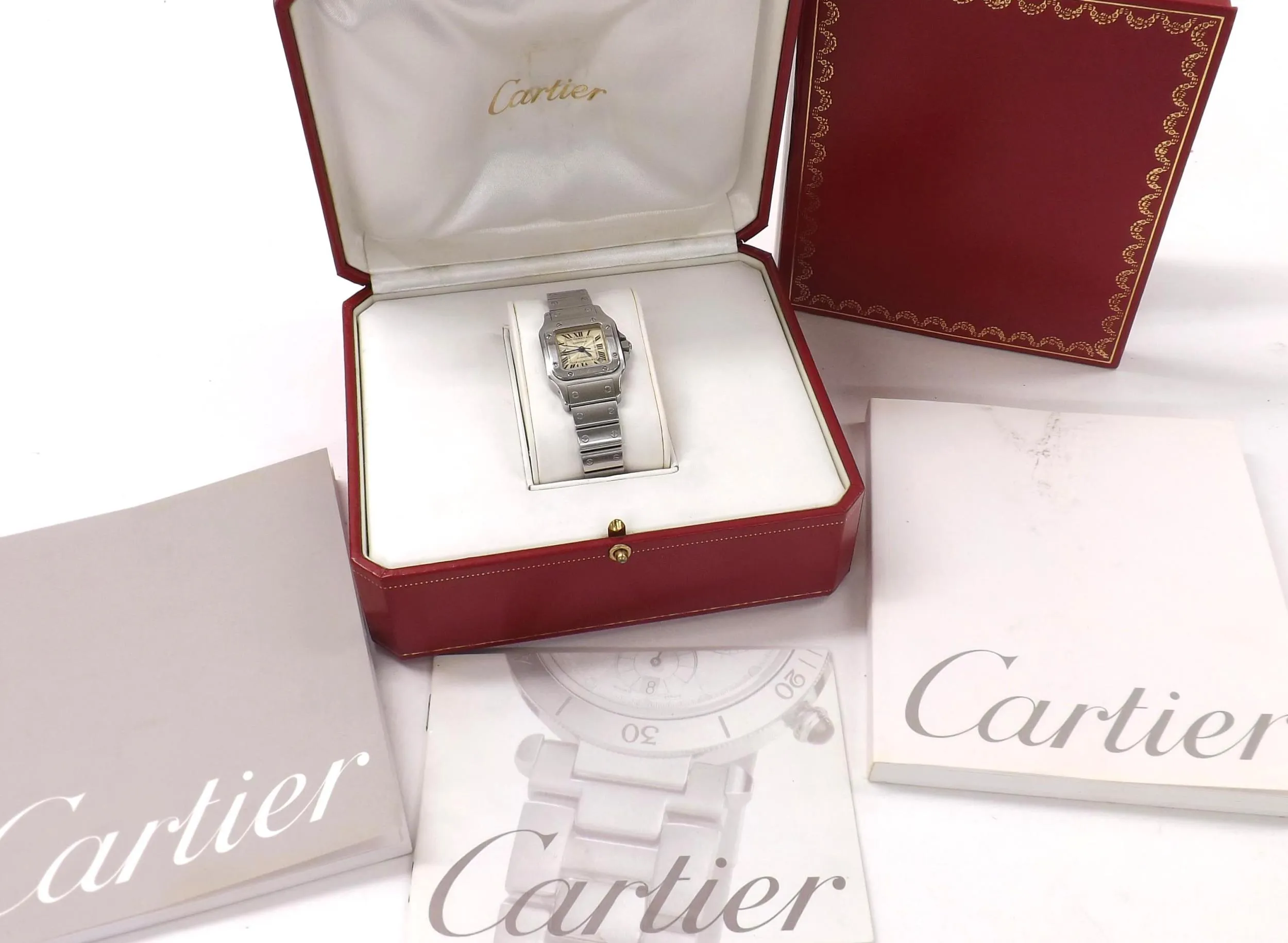 Cartier Santos 2423 26mm Stainless steel White