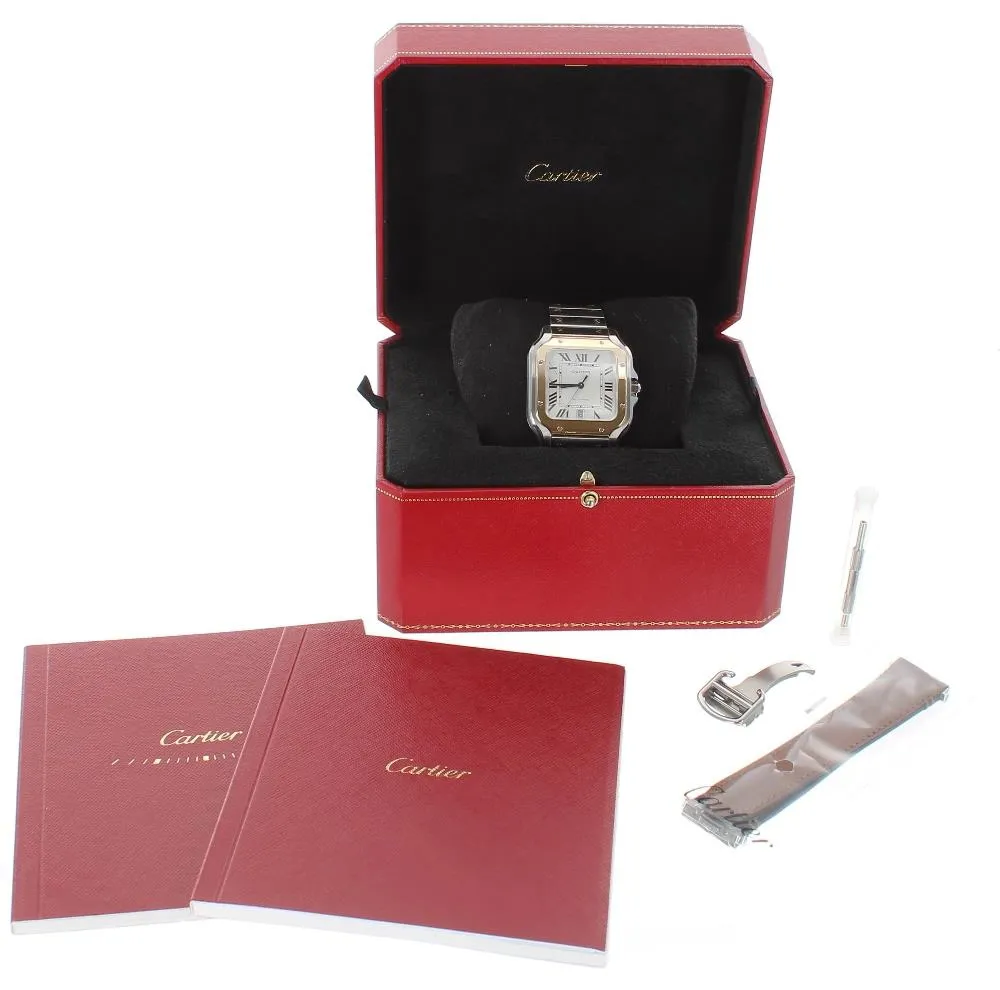 Cartier Santos W2SA0006 41mm Yellow gold and Stainless steel Silver 6