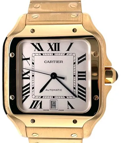 Cartier Santos WGSA0029 40mm Yellow gold Silver