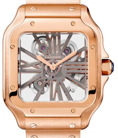 Cartier Santos WHSA0016 40mm Rose gold Transparent