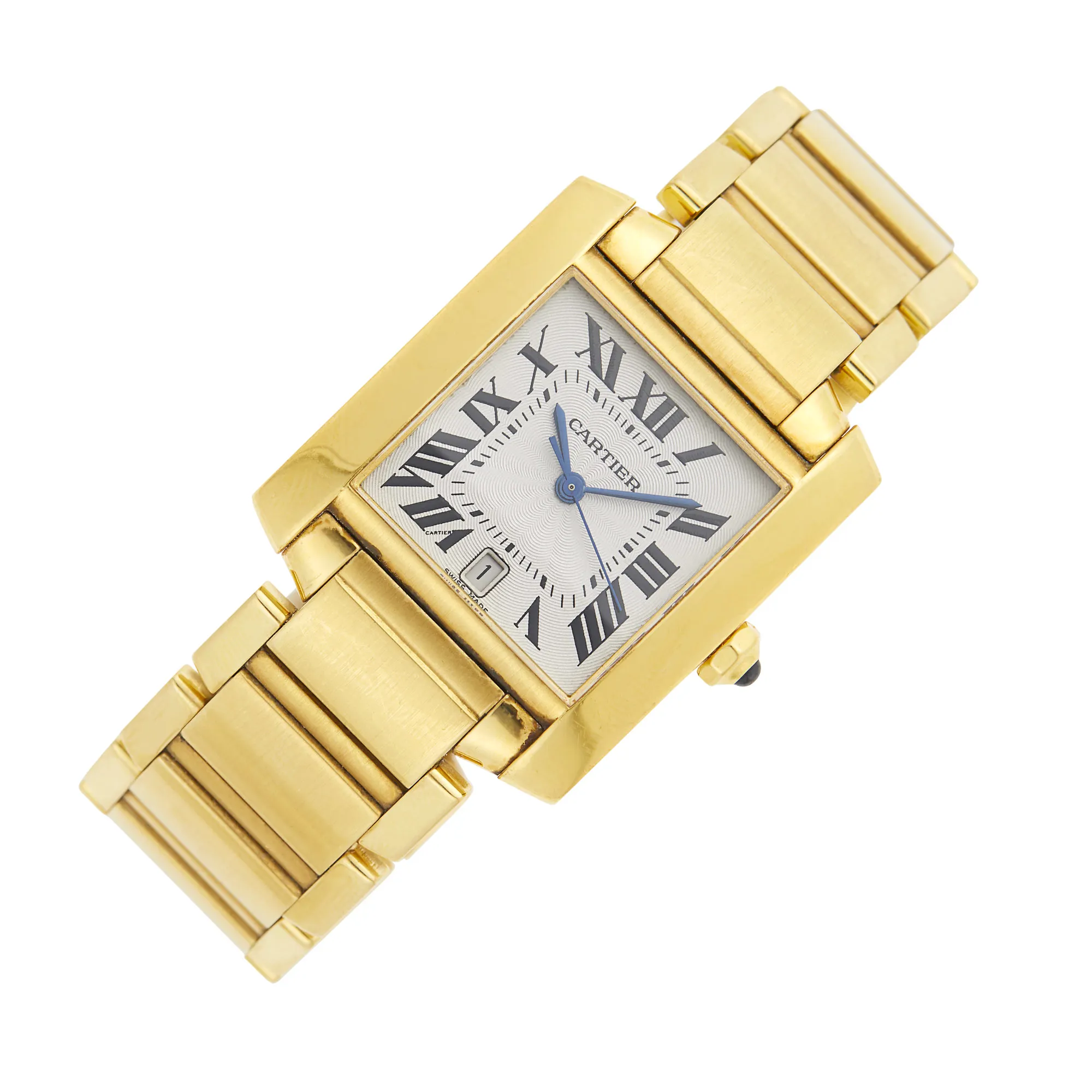 Cartier Tank 1840 32mm Yellow gold Silver