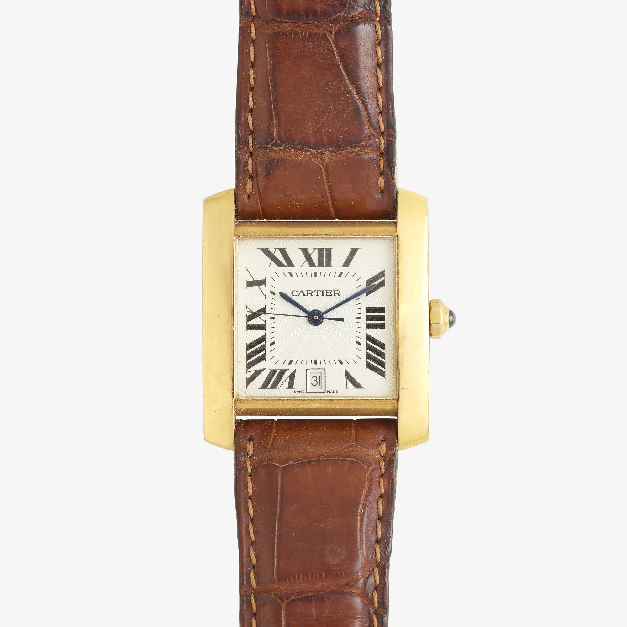 Cartier Tank 1840 28mm Yellow gold Silver