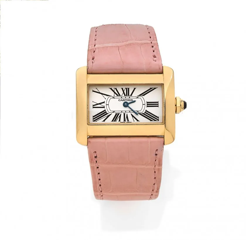 Cartier Tank 2601 31mm Yellow gold Silver