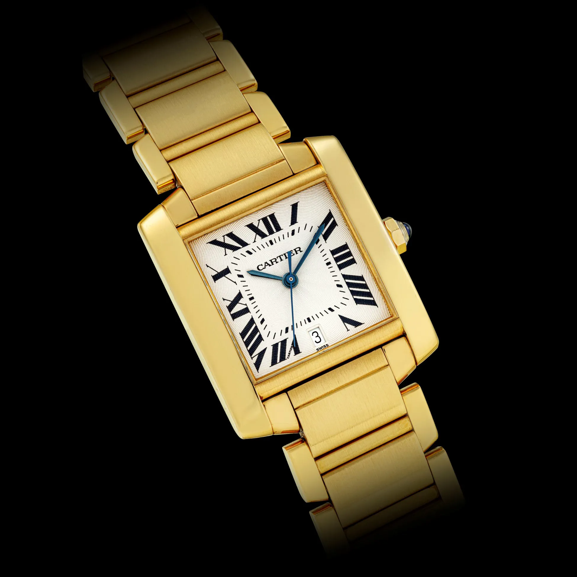 Cartier Tank 1840 28mm Yellow gold Silver