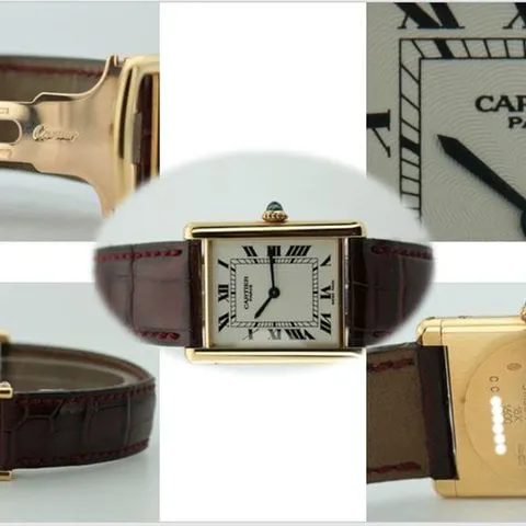 Cartier Tank Louis Cartier 1600 30mm Yellow gold Silver