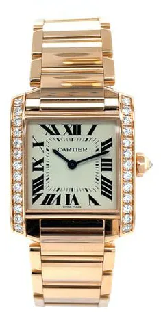 Cartier Tank WJTA0023 30mm Rose gold Silver