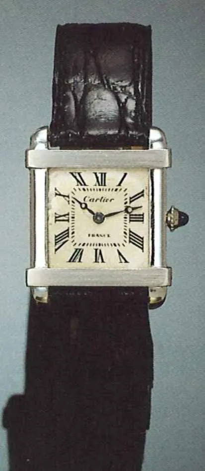 Cartier Tank 25mm Platinum Silver