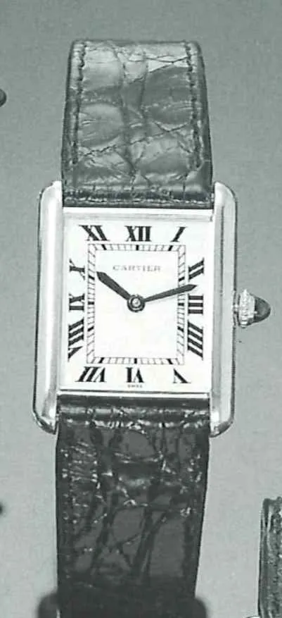 Cartier Tank 22mm White gold White