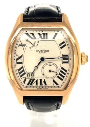 Cartier Tortue W1545851 38mm Rose gold Silver