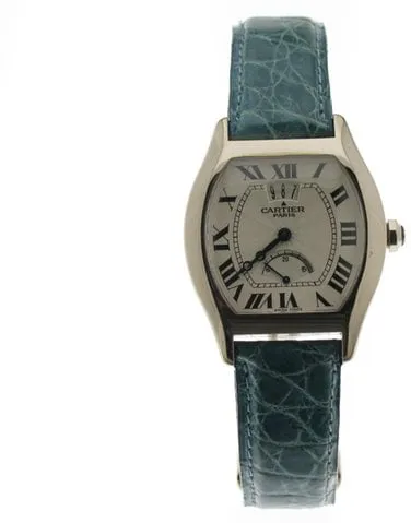 Cartier Tortue 2688G 34mm White gold Silver