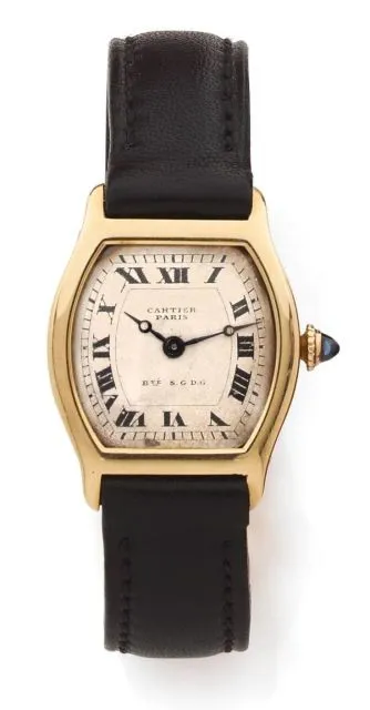 Cartier Tortoise 22mm Yellow gold Silver