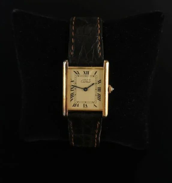 Cartier Vermeil 23mm Yellow gold Champagne