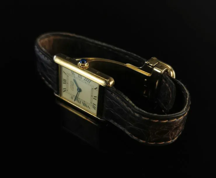 Cartier Vermeil 23mm Yellow gold Champagne 1