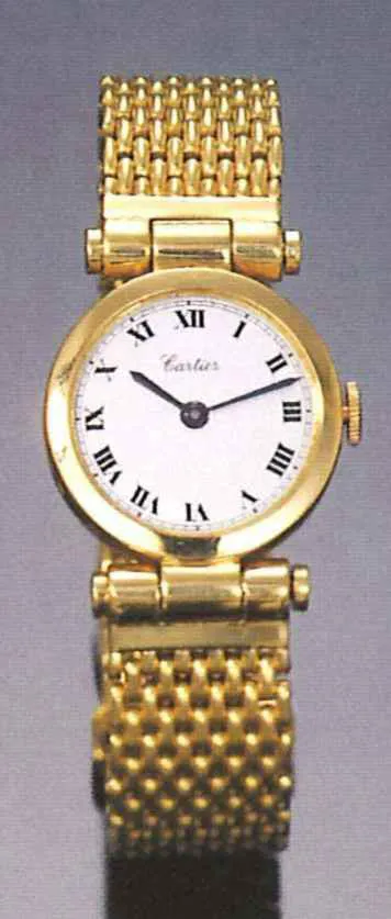 Cartier 23mm Yellow gold White