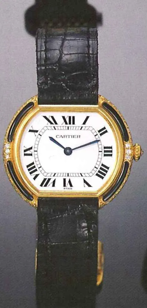 Cartier 32mm Yellow gold White