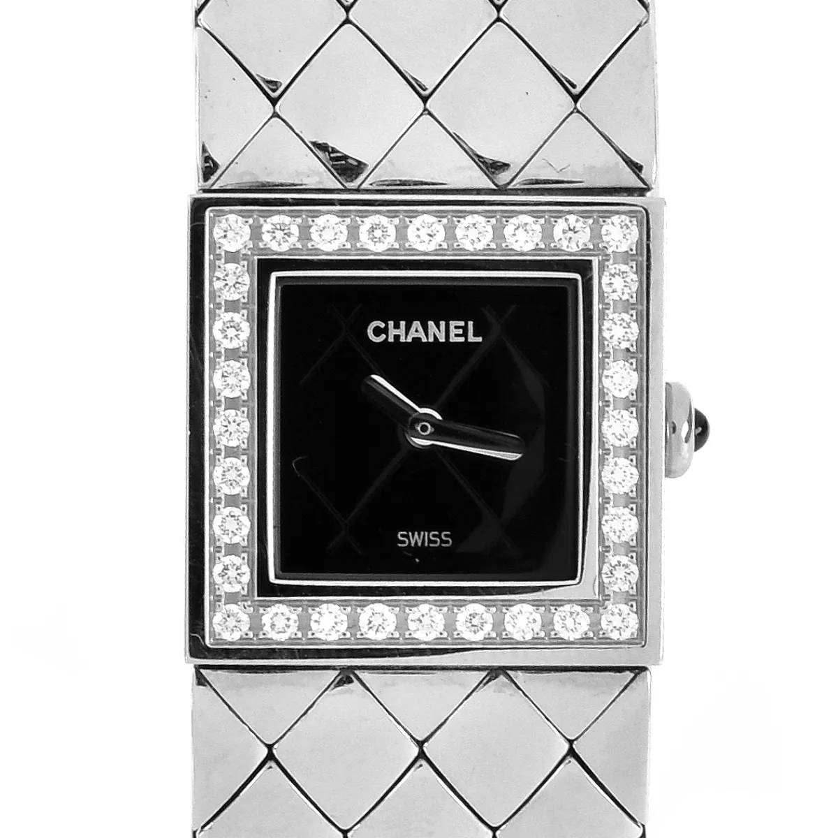 Chanel Matelassé 19mm Stainless steel Black 1