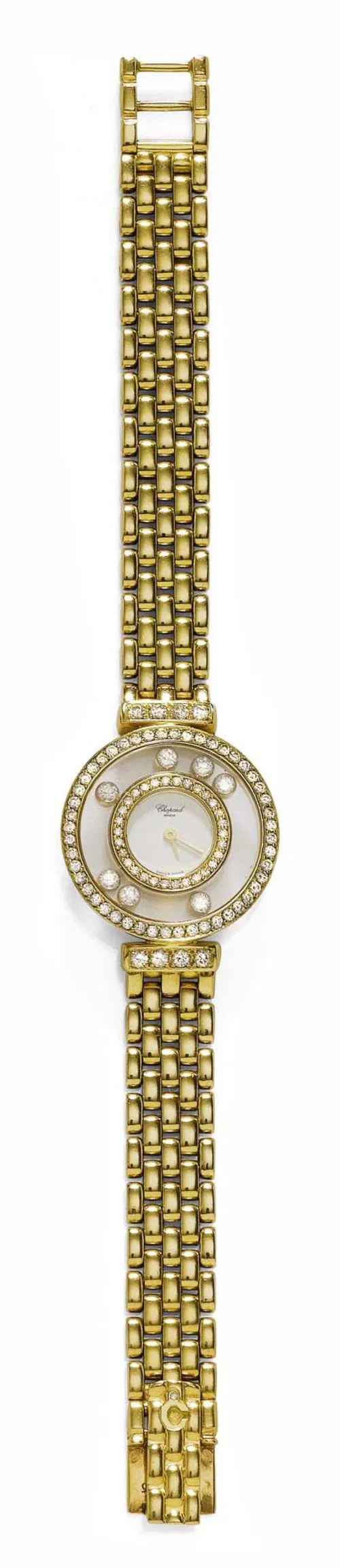 Chopard Happy Diamonds 20.5903 16mm Yellow gold and diamond-set White