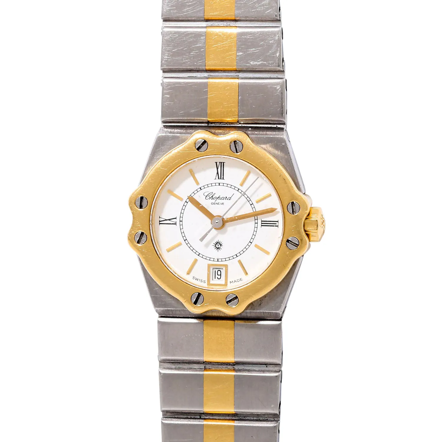 Chopard St. Moritz 8024 nullmm Yellow gold and stainless steel White