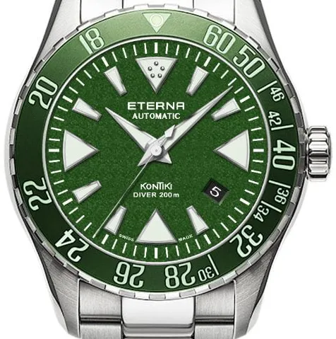 Eterna Kontiki 1292.41.51.1753 44mm Stainless steel Green