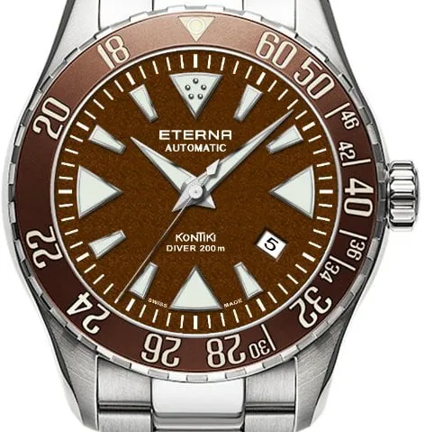 Eterna Kontiki 1292.41.54.1753 44mm Stainless steel Brown