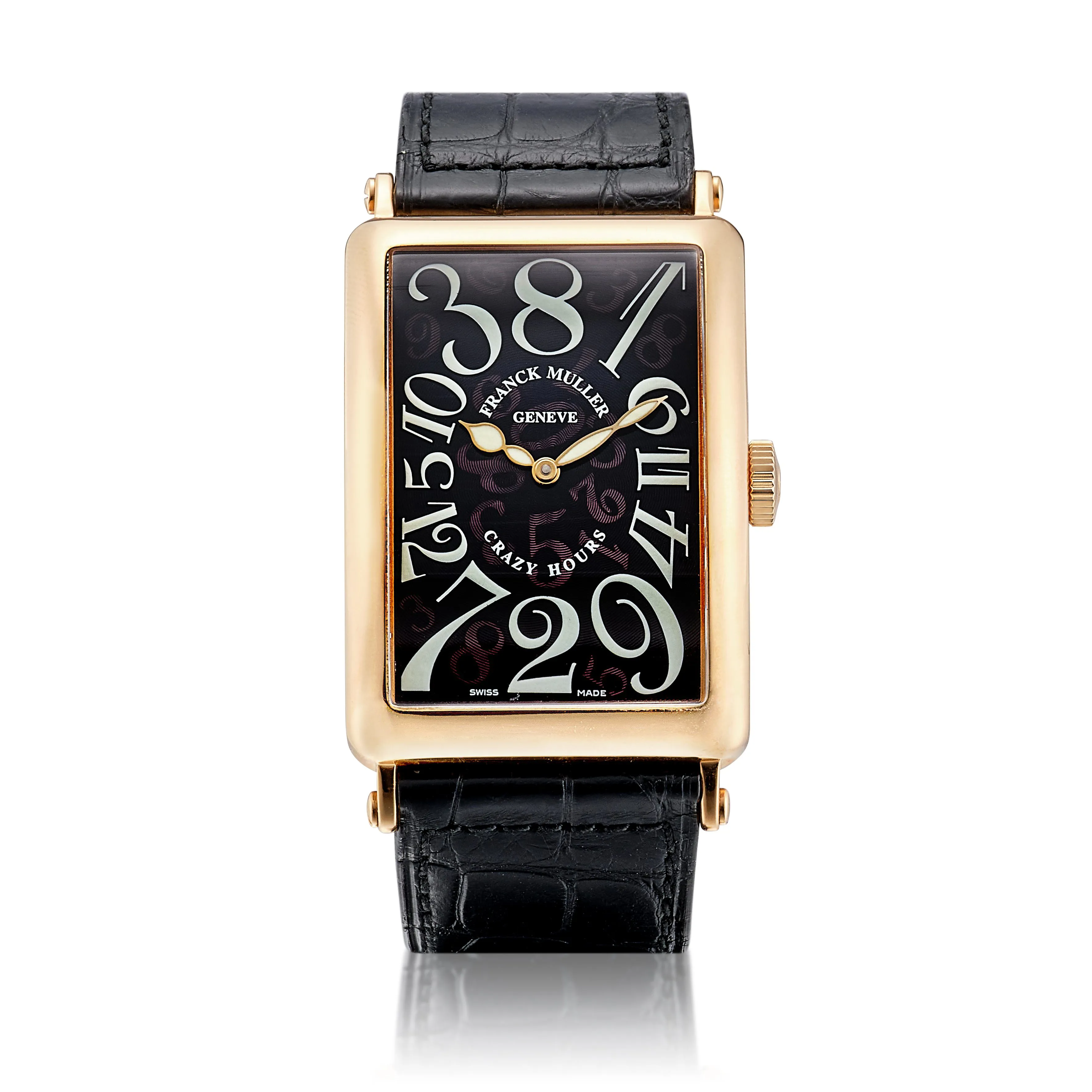 Franck Muller Crazy Hours 1200 CH 32mm Rose gold Black