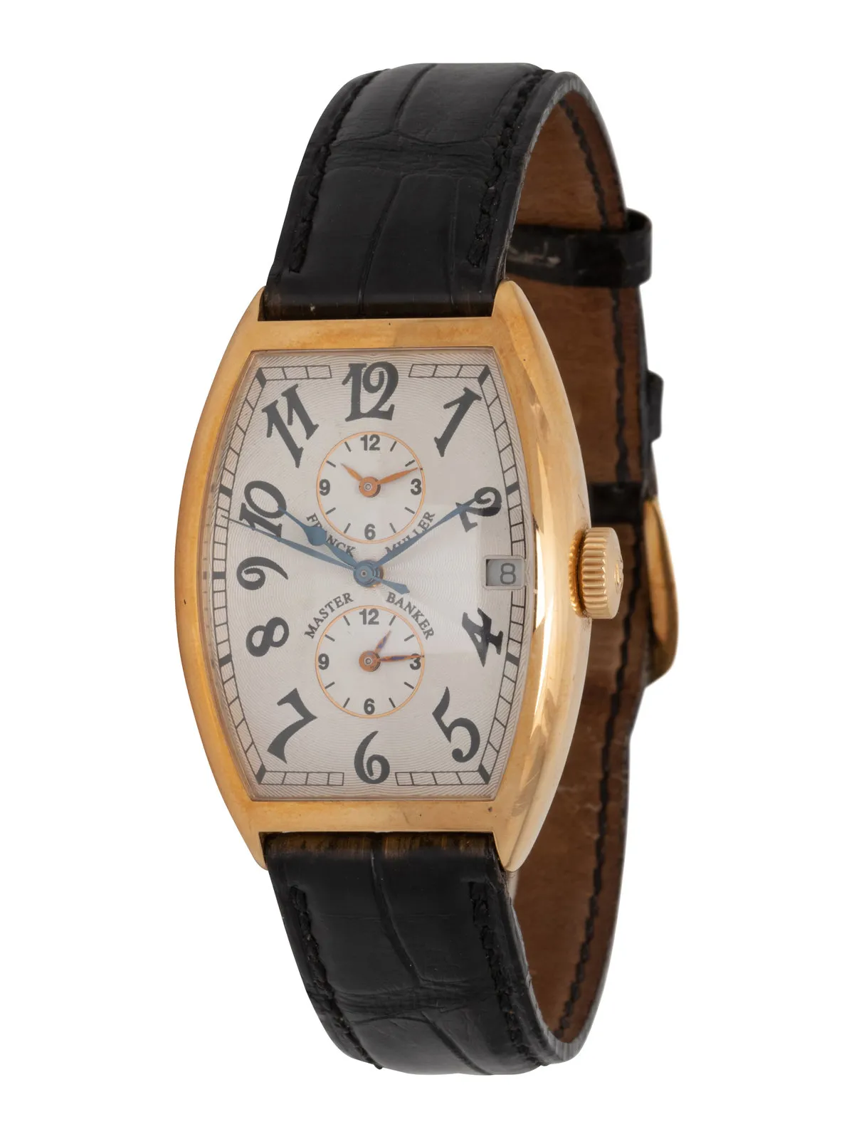 Franck Muller Master Banker 5850 38mm Yellow gold Silver