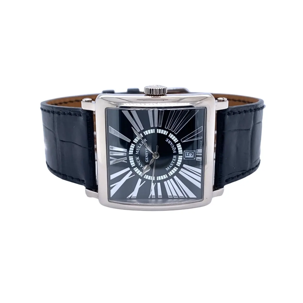 Franck Muller Master Square 6000 H SC DT 33mm White gold Black