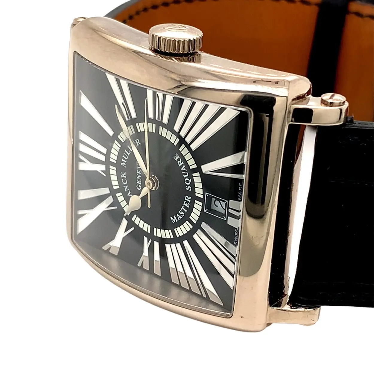 Franck Muller Master Square 6000 H SC DT 33mm White gold Black 1