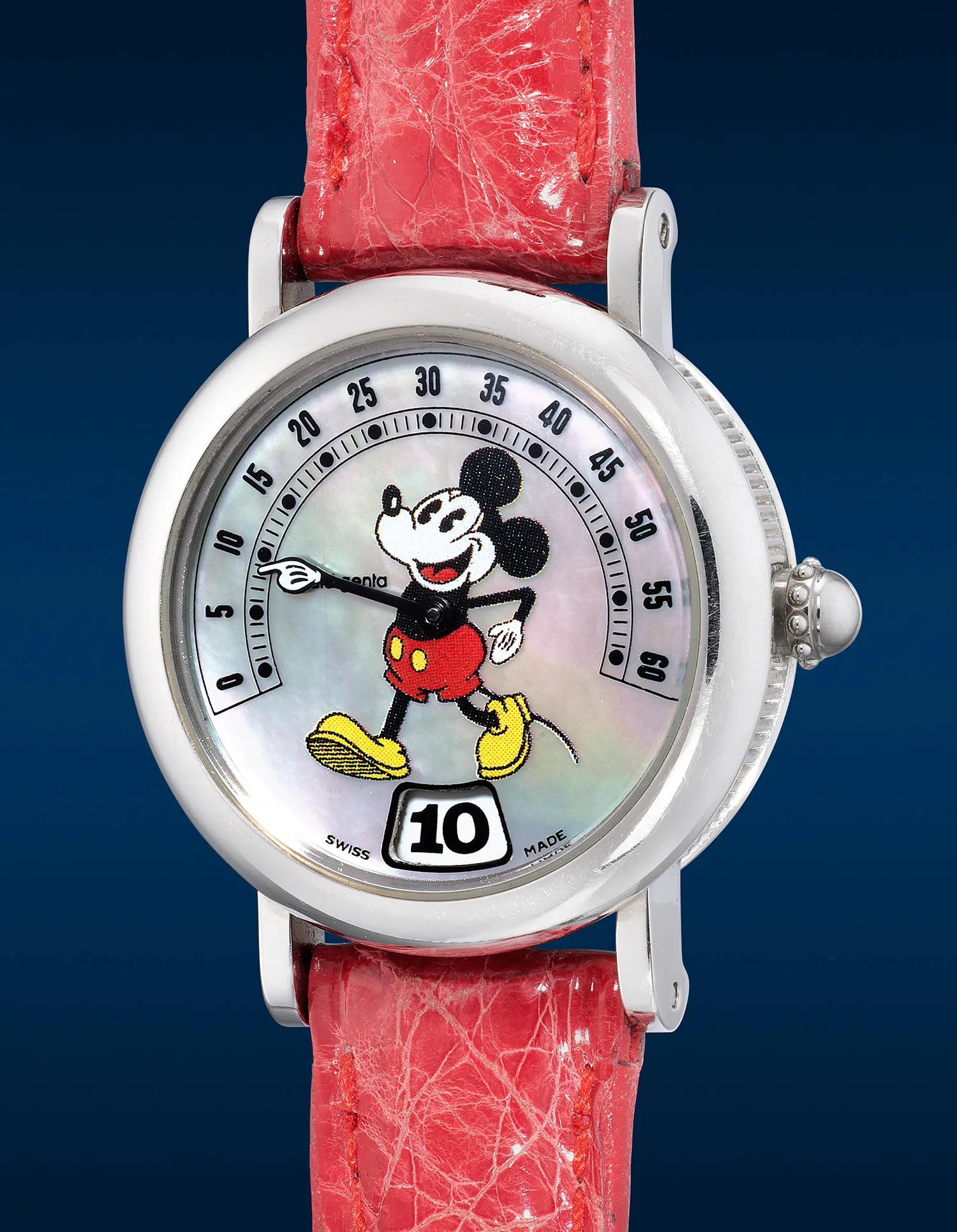 Gérald Genta Retro "Mickey Mouse" G.3622.7 28mm Stainless steel Mother-of-pearl