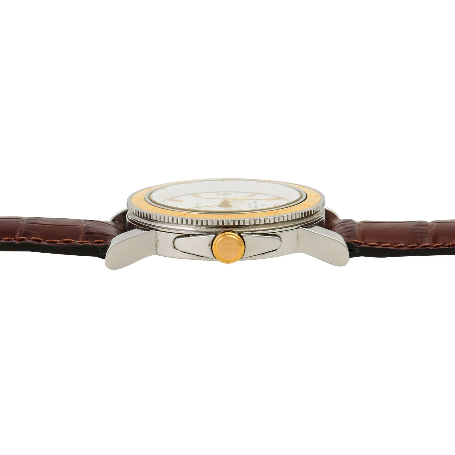 Girard-Perregaux Traveller 7200 38mm Yellow gold and Stainless steel White 3