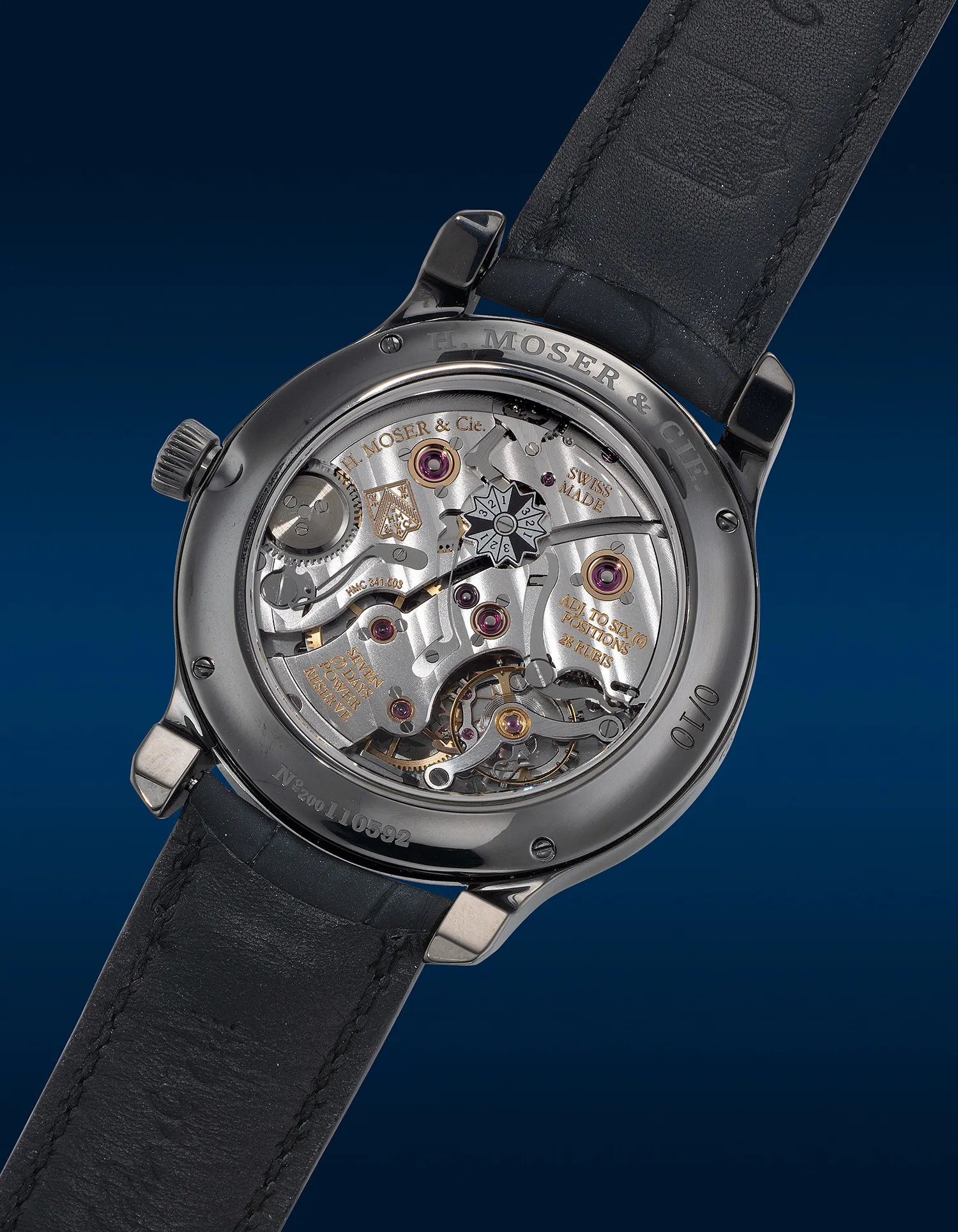 H. Moser & Cie. Moser Perpetual 1 1341-0505 40mm Titanium Blue 2